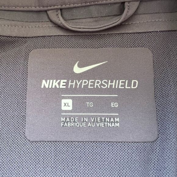Nike Plum Purple Long Sleeve Hooded Mid-Length Hypershield Rain Jacket Size XL - Picture 6 of 12